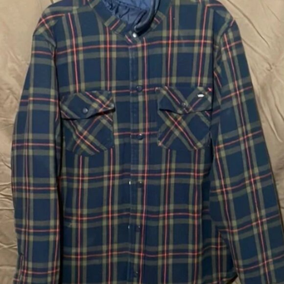 Vans reversible plaid coat size large